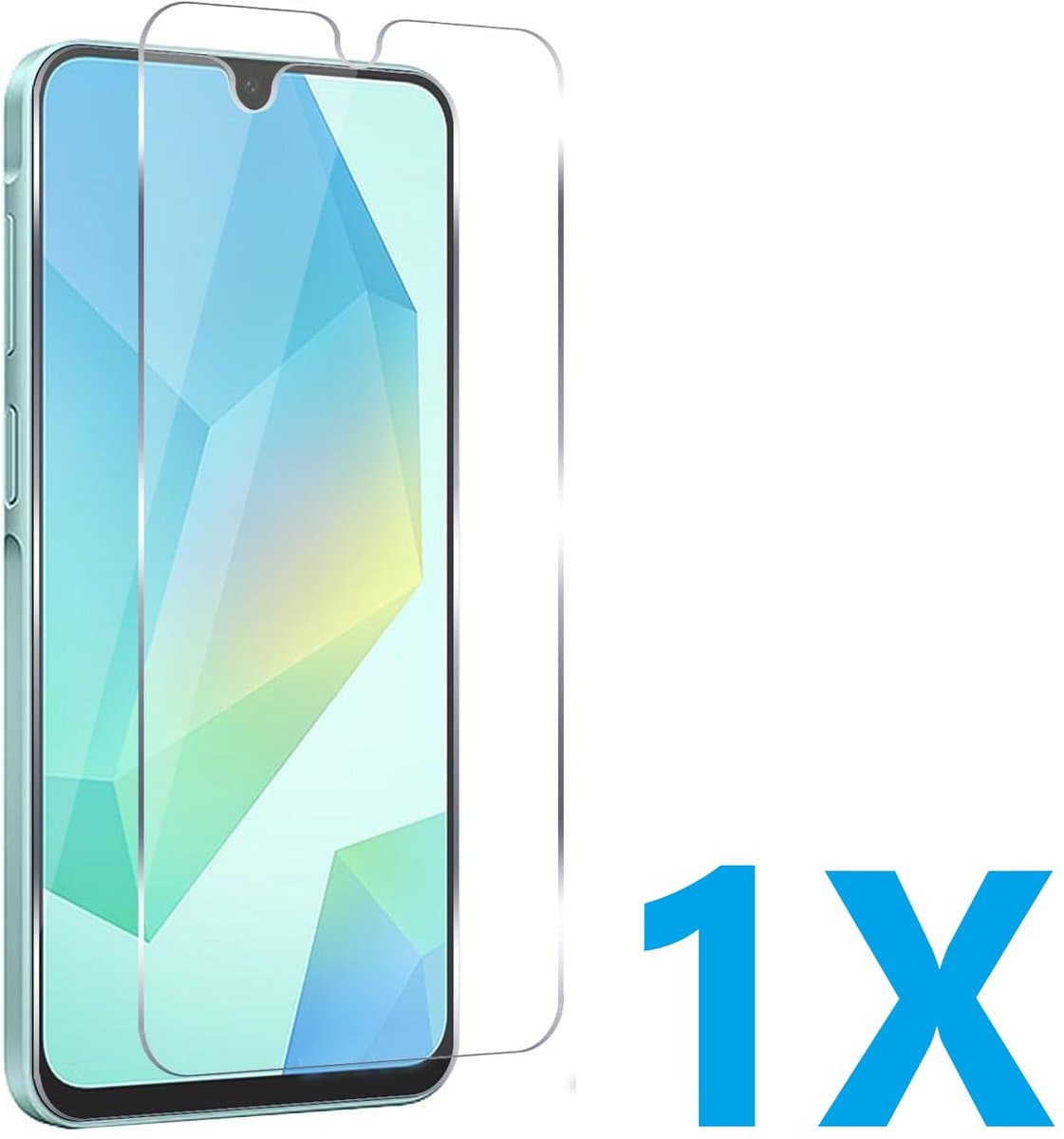 Screenprotector Glas - Tempered Glass Screen Protector Geschikt voor: Samsung Galaxy A16 - 1x
