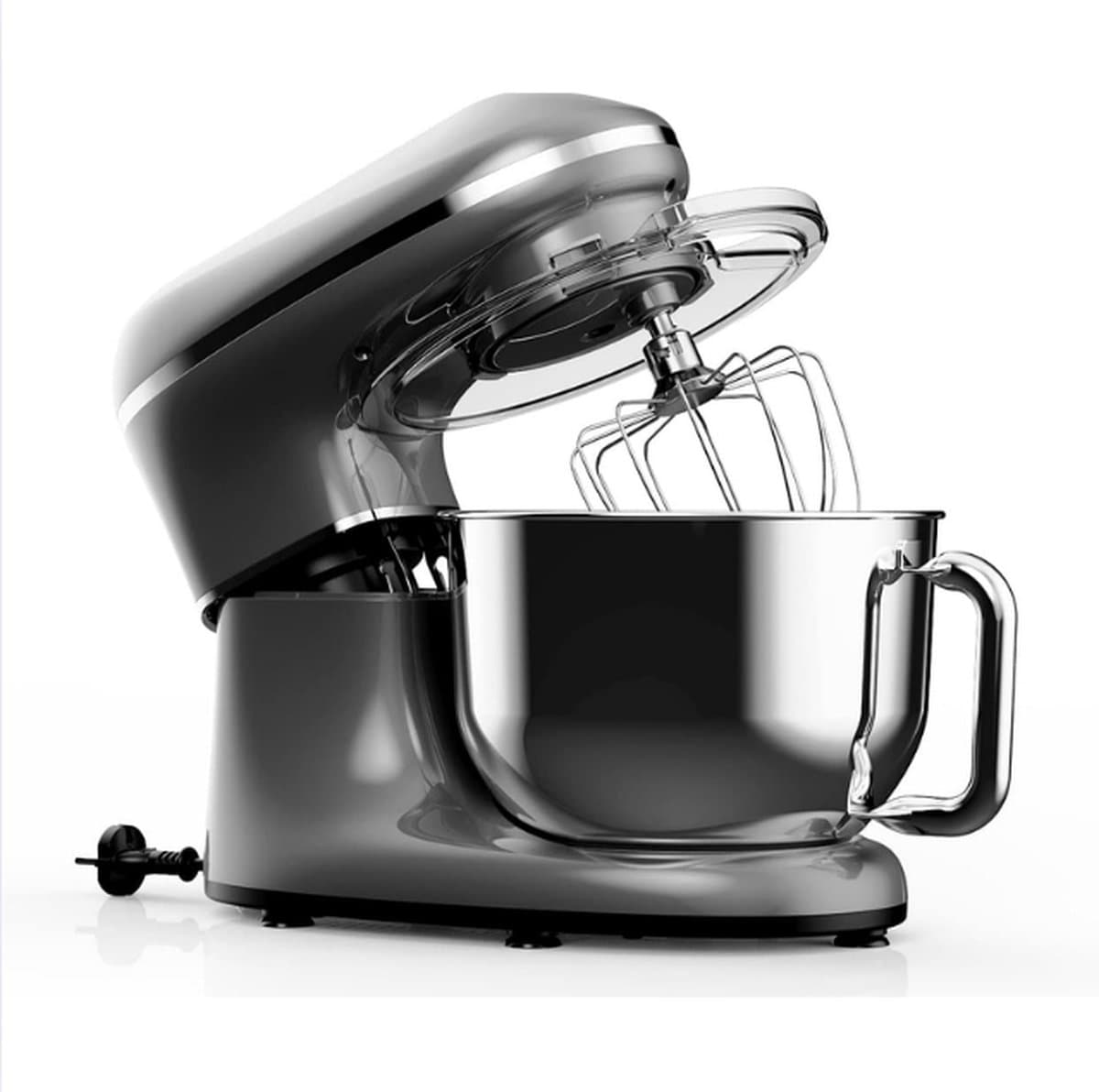 Mixer met Mengkom - Keukenmachinemixer Met 6 Snelheden - Mixer Keukenmachine Met 6.2L RVS Kom