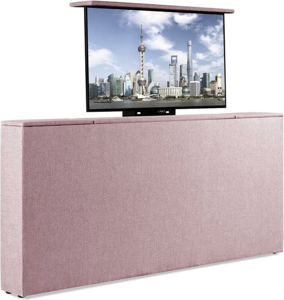 Bedonderdeel - Sweet Sleep TV-Lift meubel Voetbord - Max. 43 inch TV - 190 breed x85x21 - Roze