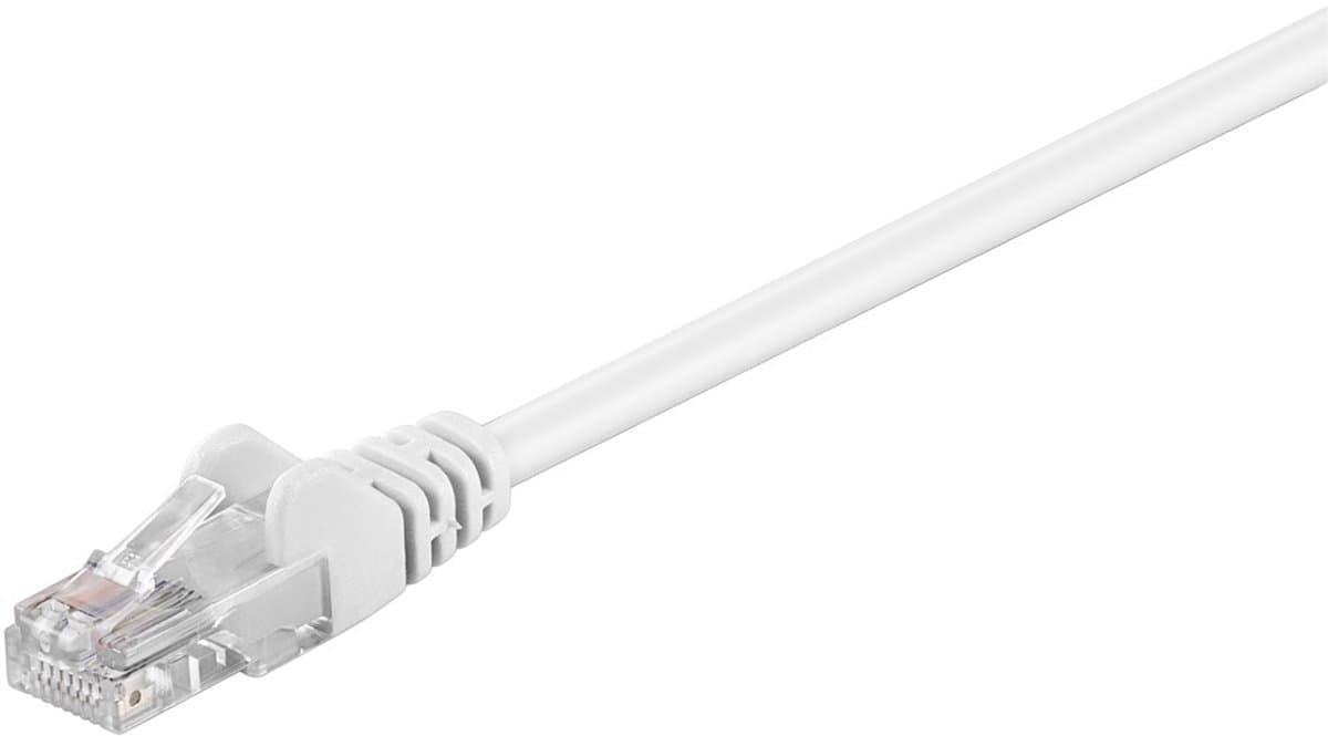 Wentronic CAT5E Netwerkkabel - RJ45 - Wit - 10 m