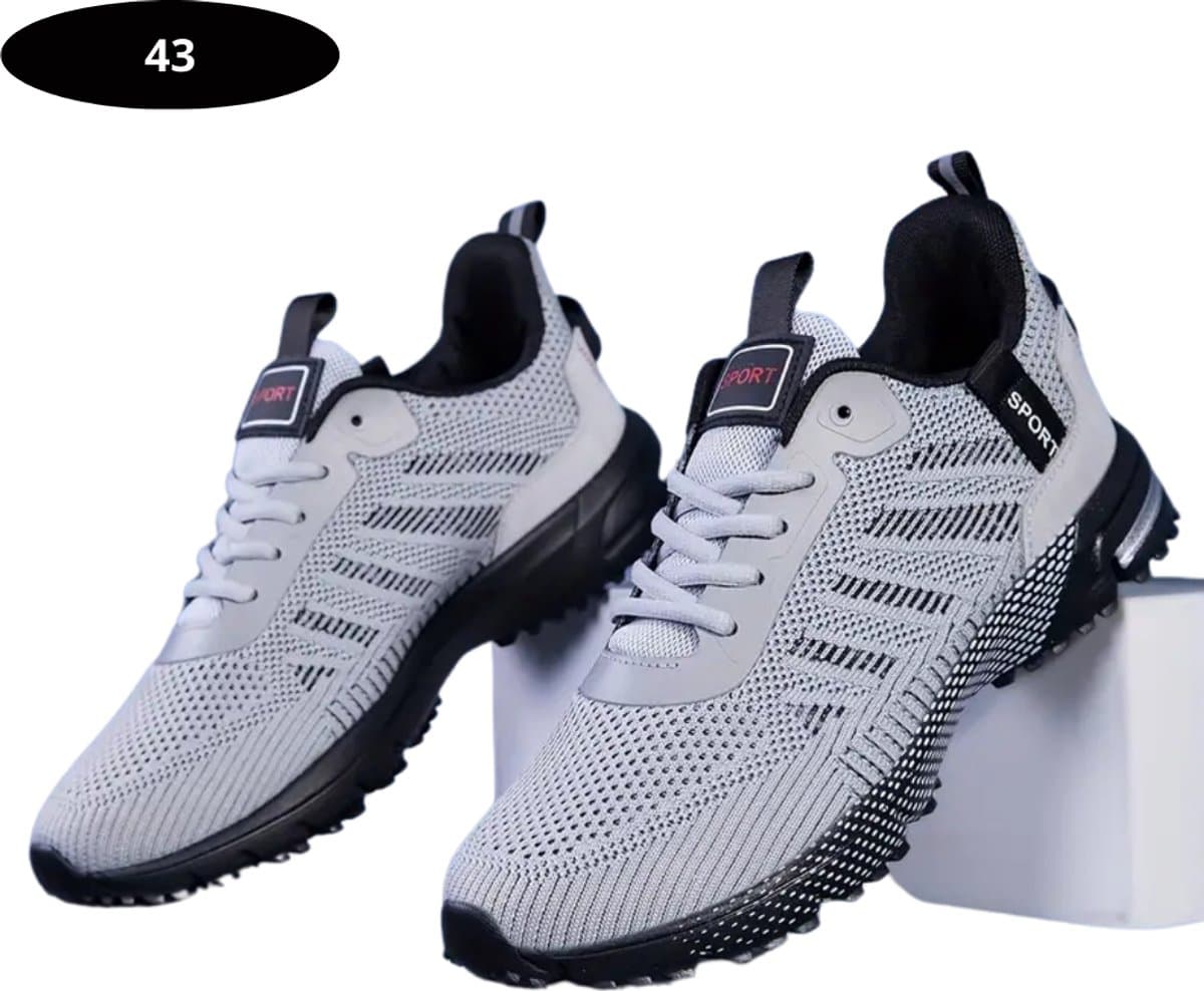 Livano Tennisschoenen - Heren - Dames - Tenniskleding - Indoor - Outdoor - Grijs - Maat 43