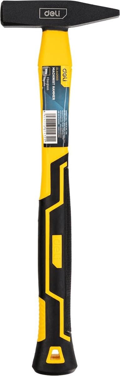Deli Bankhamer 0.3kg Universeel met Ergonomische Handgreep [Gereedschap - Tools EDL442003] (Geel)