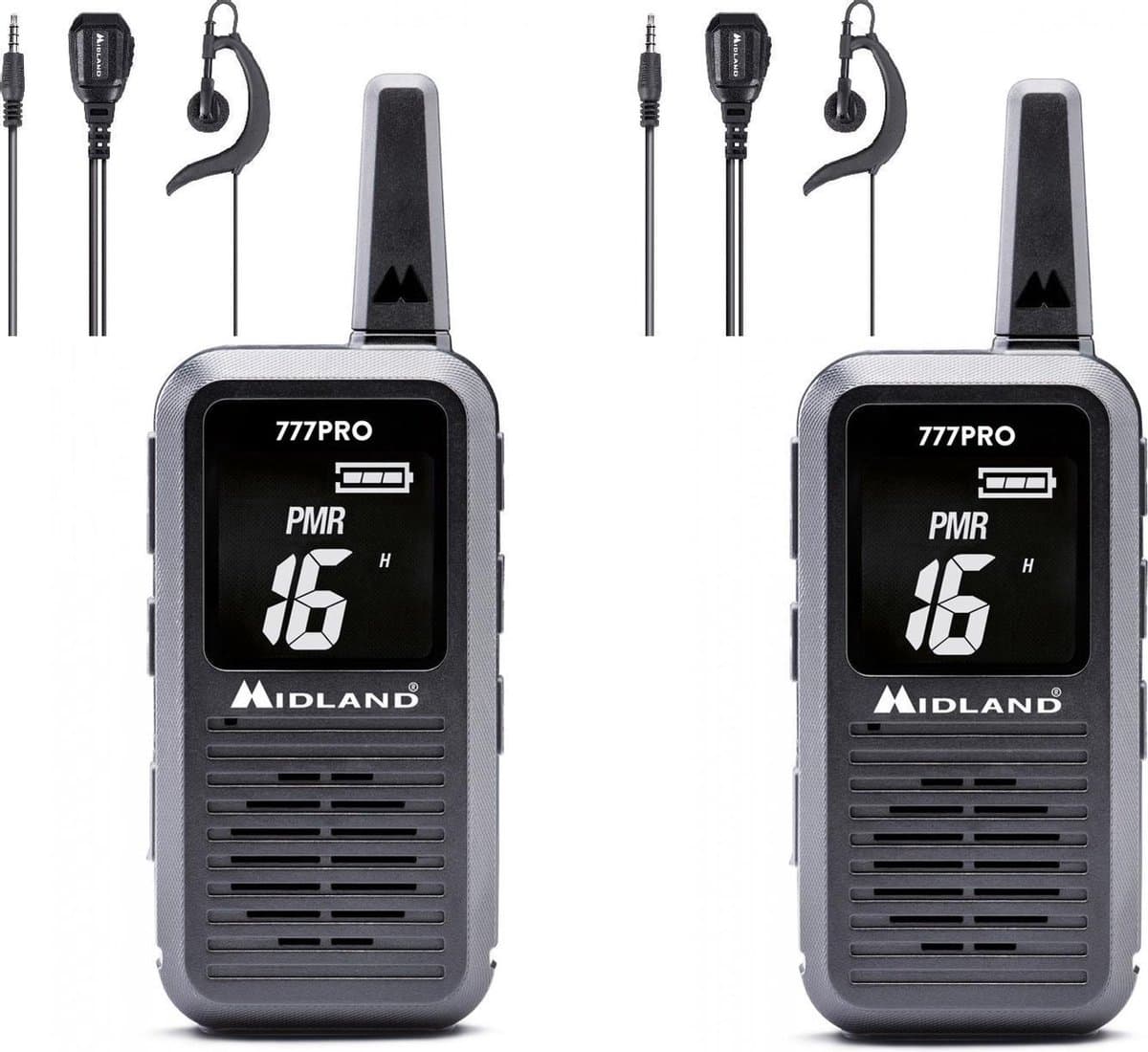 Midland 777 PRO inclusief MA21-777 PMR/LPD PORTOFOON SET