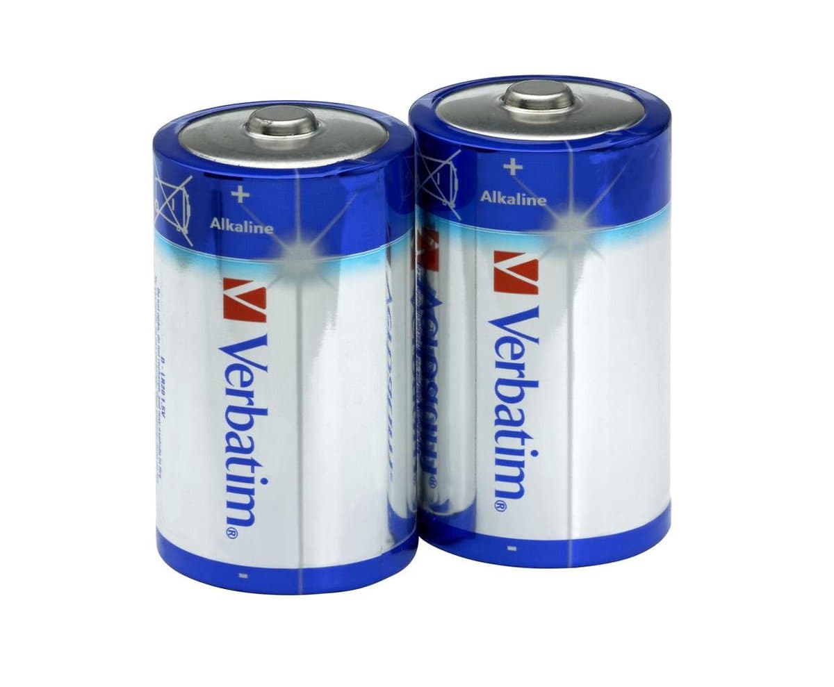 Verbatim D-alkaline batterijen - 2 stuks