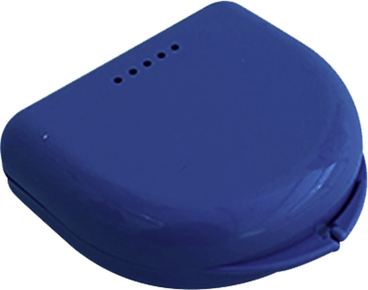 Gebitsbakje - Beugelbakje voor Protheses, Beugels, Bitjes - Blauw - Small