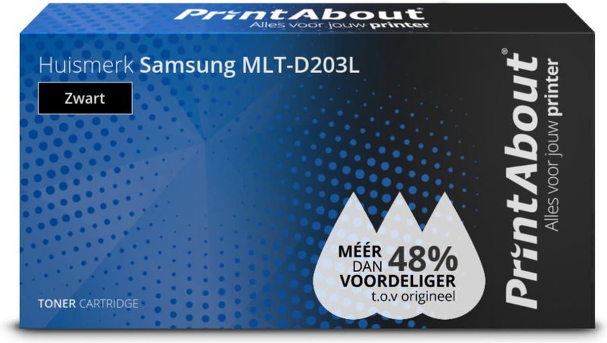 PrintAbout Huismerk Samsung MLT-D203L Toner Zwart Hoge capaciteit