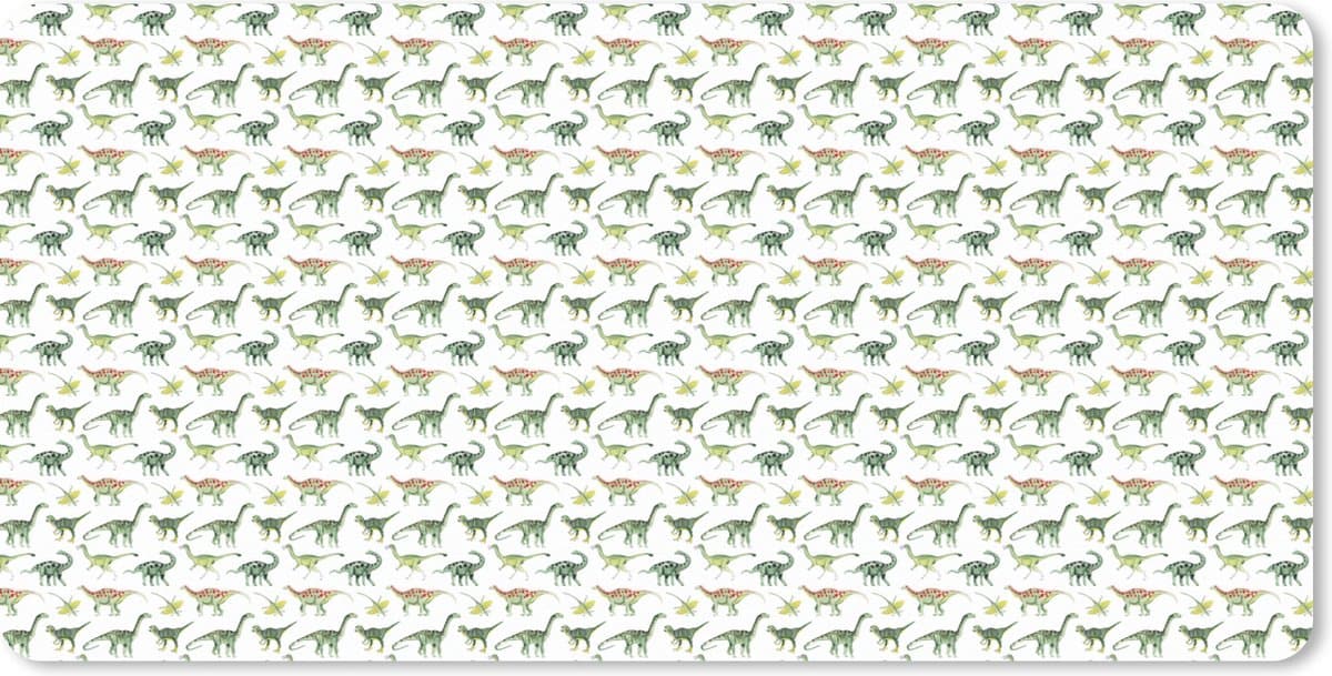Muismat XXL 120x60 cm - Bureau onderlegger - Bureau mat Jongens - Kinderen - Dinosaurus - Patronen - Bureaumat - Gaming mousepad xl - Bureaulegger groot - Computer deskmat