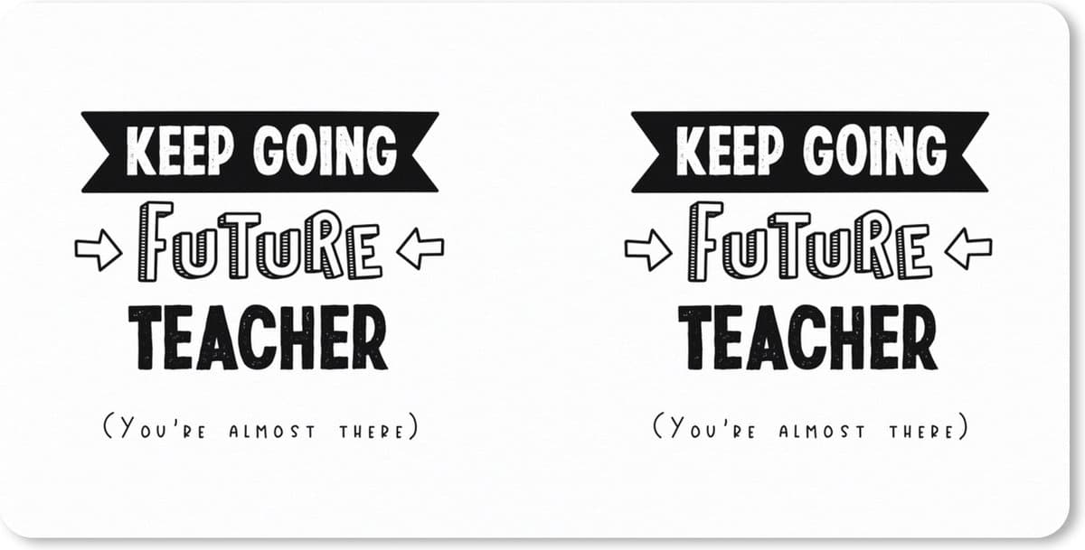 Muismat XXL 120x60 cm - Bureau onderlegger - Bureau mat Leraar - Quotes - School - Studenten - Bureaumat - Gaming mousepad xl - Bureaulegger groot - Computer deskmat