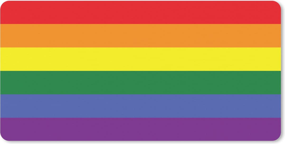 Muismat XXL 100x50 cm - Bureau onderlegger - Bureau mat Regenboog - Love - Pride - Bureaumat - Gaming mousepad xl - Bureaulegger groot - Computer deskmat
