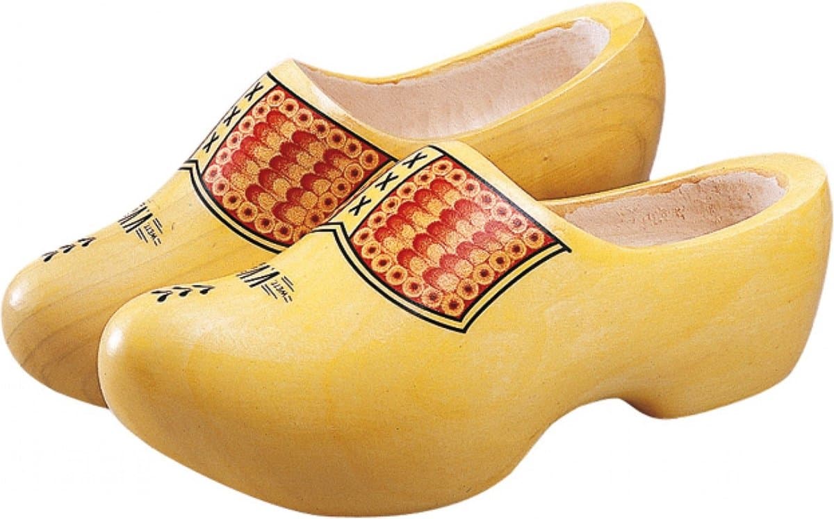Gevavi Houten Klomp Motief V.V- Klompen - 20cm [31-32]