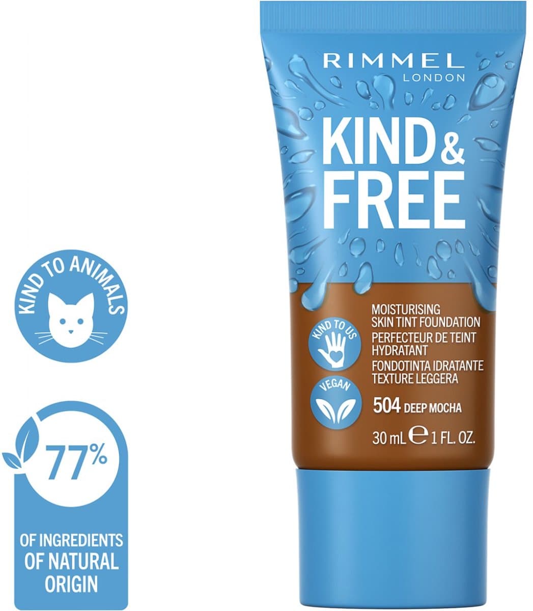 Rimmel Kind + Free hydraterende tint foundation Deep Mocha 504 30 ml