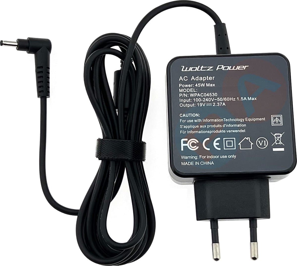 Laptop Oplader 45W geschikt voor Acer Aspire One Cloudbook 11 A01-131 - Ronde Pin 3.0x1.0mm Wall
