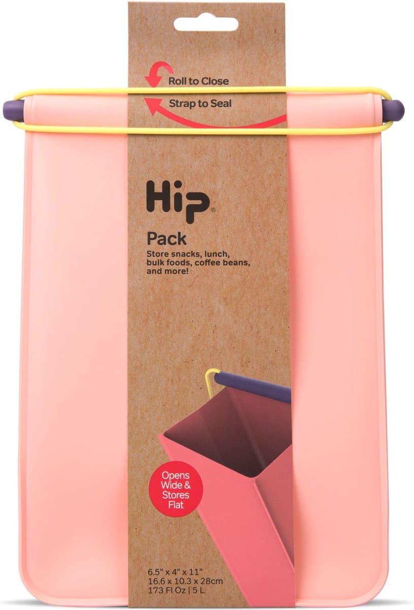 Herbruikbare Lunchzak, Pack - Groot, 4.1 Liter, Perzik - HIP