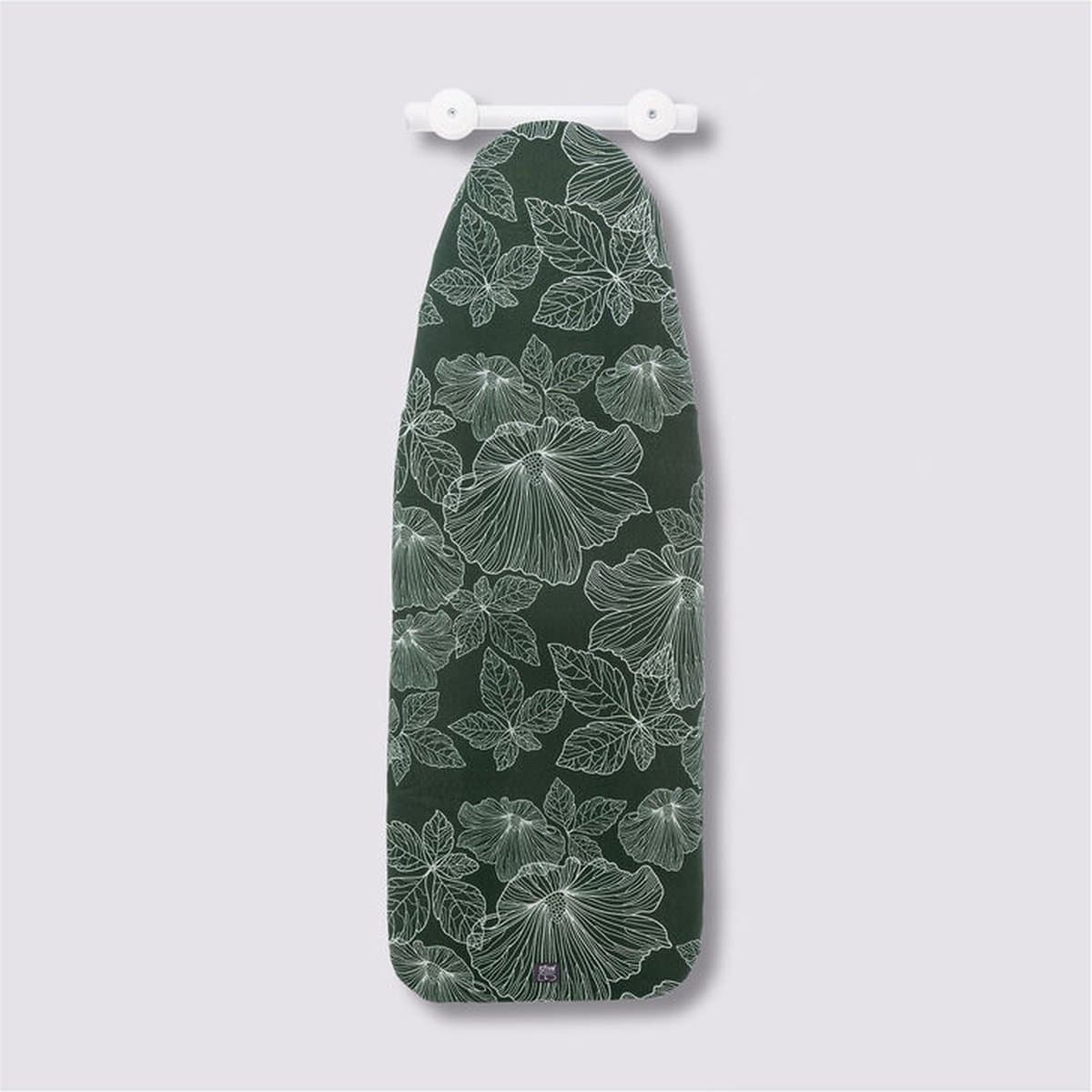 Strijkplankhoes 2 lagen 140 cm groen patroon