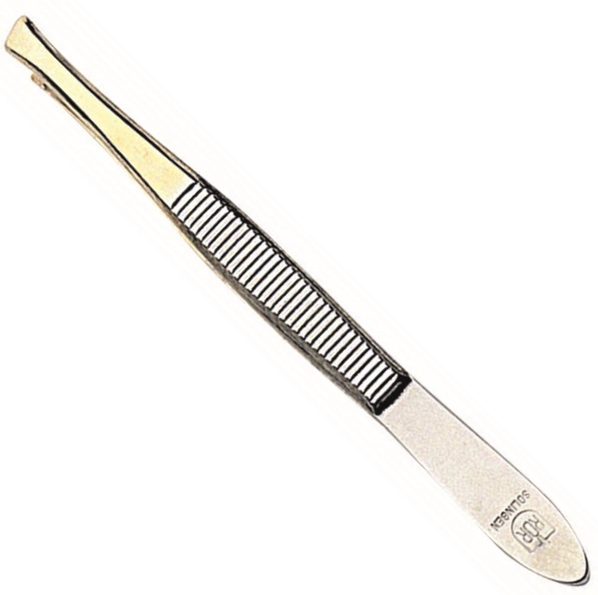 RÖR Solingen Epileer Tweezer / Pincet – 75 mm – Schuin – RVS – Verguld