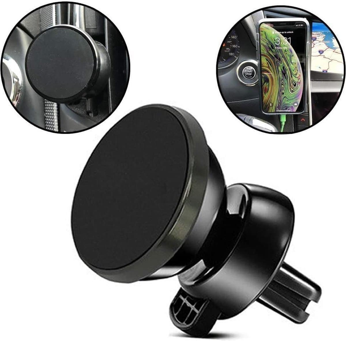Universele Magneet Telefoonhouder voor in de Auto LB-406 Stevige Magnetische Smartphone Houder Ventilatierooster