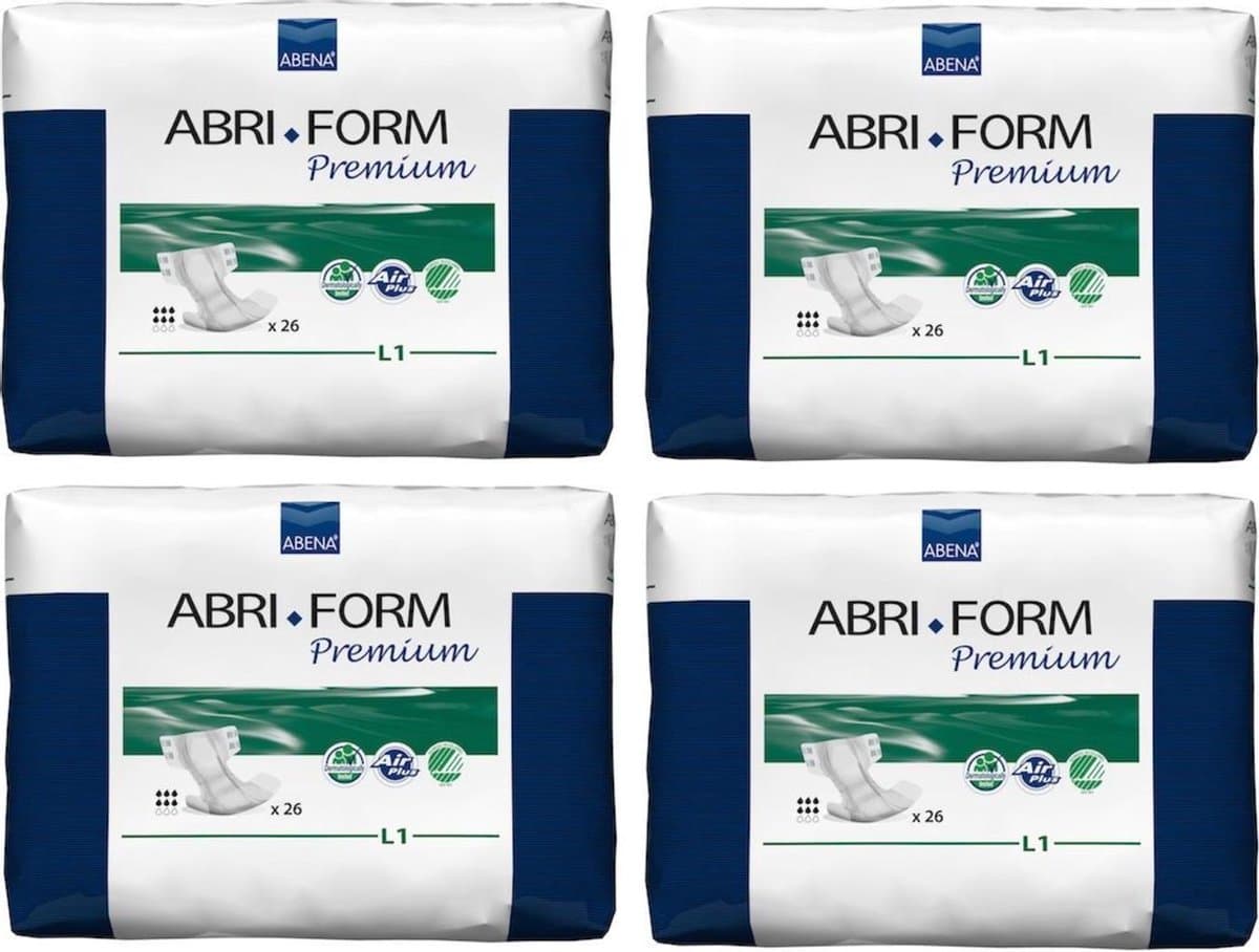 Abena Slip Premium 1 Large - 4 pakken van 26 stuks