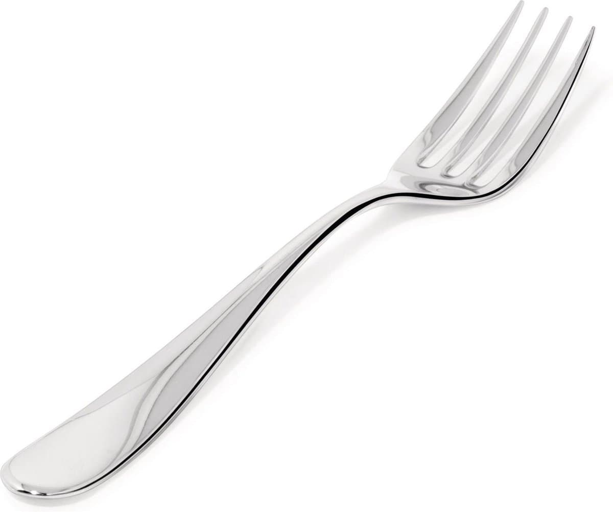 ​Alessi Serveervork Nuovo Milano - 5180/12 - Ontworpen door Ettore Sottsass - Hoogwaardig 18/10 Roestvrij Staal - Elegant en Tijdloos Design - Vaatwasserbestendig - Ideaal voor het Serveren van Diverse Gerechten​