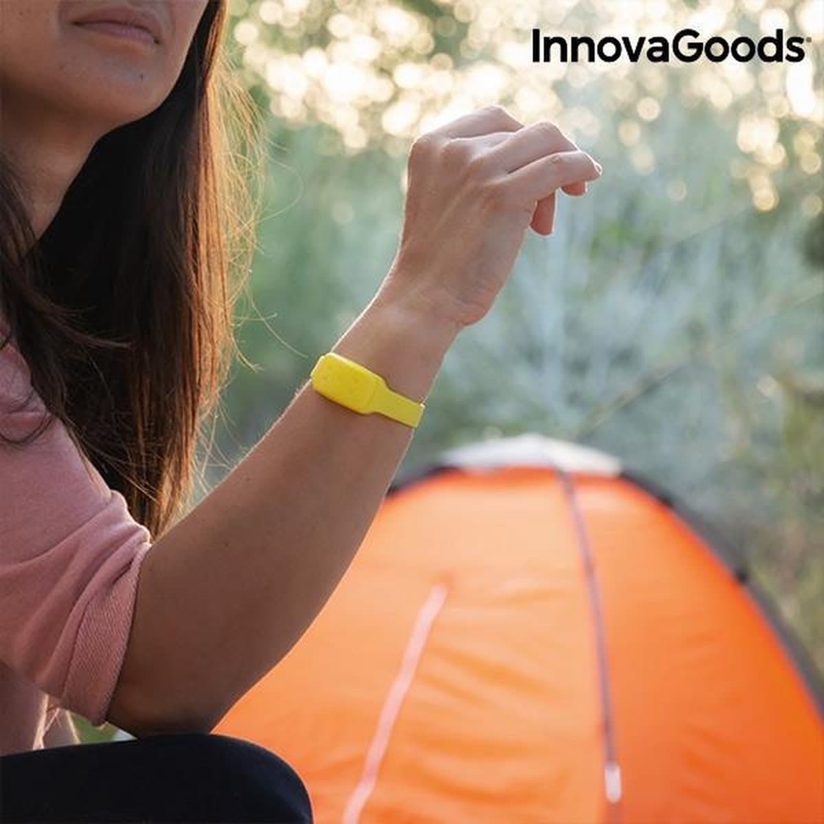 InnovaGoods Home Pest antimuggenarmband met citronella - antimuggen armband geel - Muggenbandje - Muggenarmband - Muggenbescherming