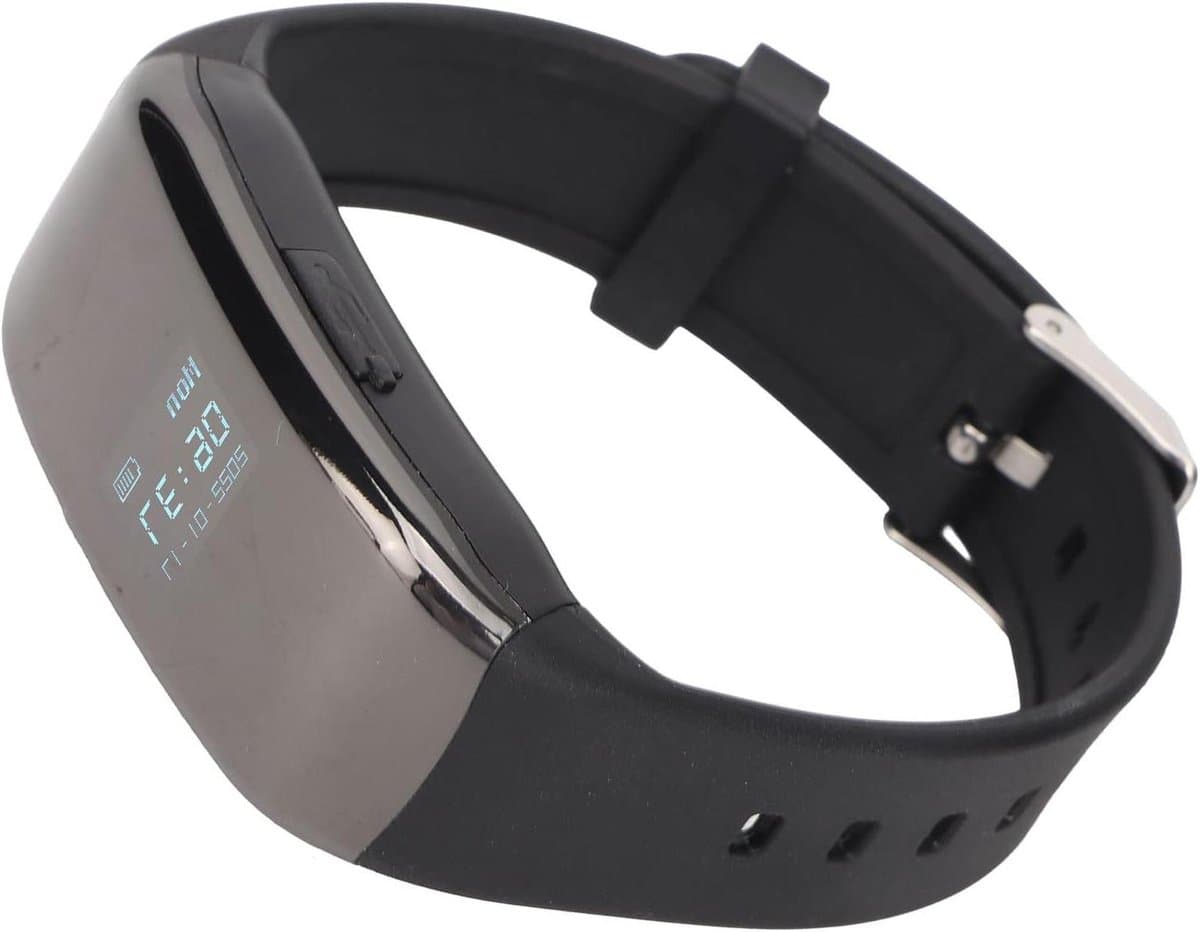 Smartwatch Armband Voice Recorder 360 Graden Geluidsopname Slim Horloge Armband Stem Recorder DSP Ruisonderdrukking Intelligente Stemopname Tijdweergave (16G)