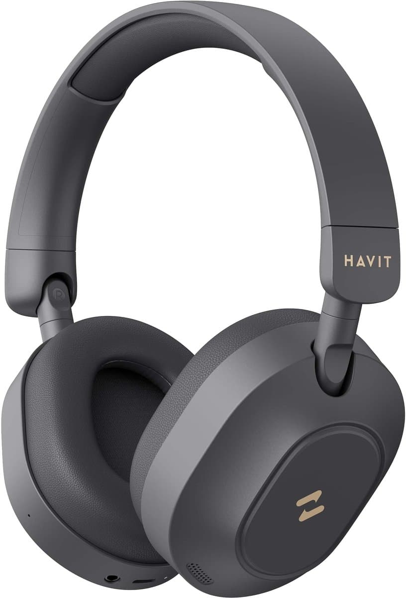 Havit H668BT (Black) Hoofdtelefoons Bedraad en draadloos Hoofdband Muziek/Voor elke dag USB Type-C Bluetooth Zwart