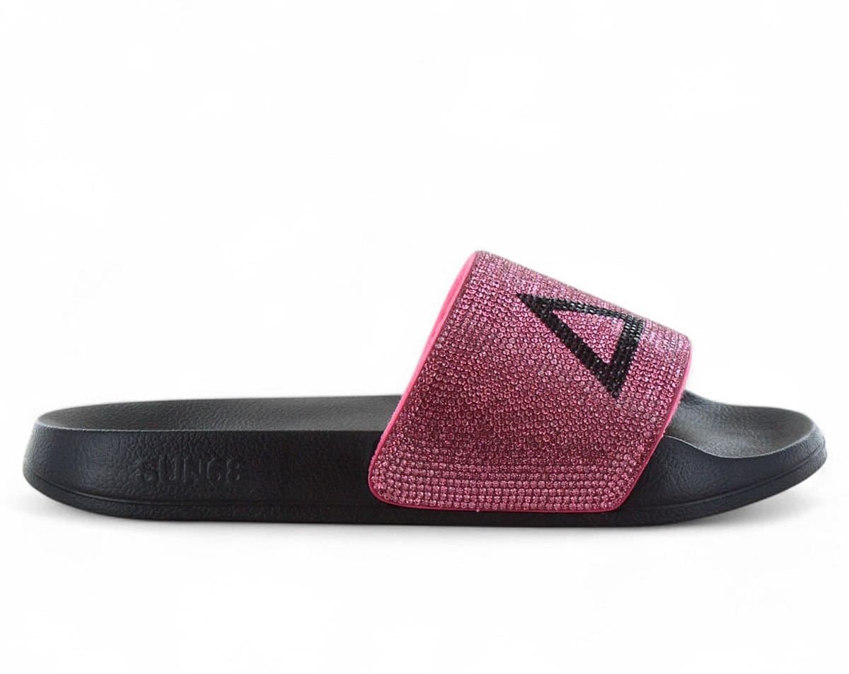 SUN68 Slippers LOGO STRASS - Dames Sandalen Muiltjes Slippers Badsandalen X35205-1162 - Maat EU 38