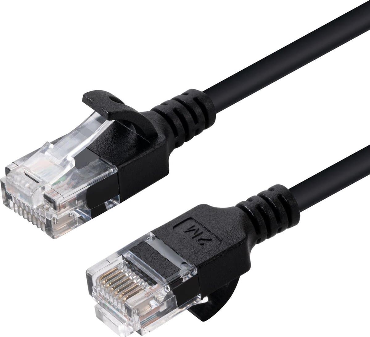 Microconnect V-UTP6A01S-SLIM netwerkkabel Zwart 1 m Cat6a U/UTP (UTP)