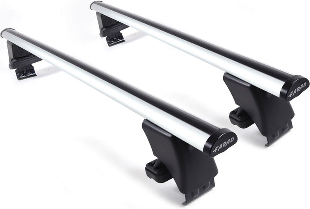 Dakdragers geschikt voor de Renault Megane 3 Coupe 2008 t/m 2016 glad dak - Aluminium - Hoog laadvermogen 100kg - Merk Farad