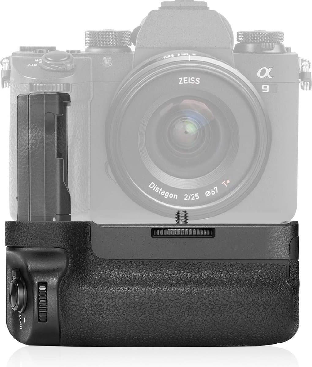 Vertical Battery Grip for Sony A9 A7III A7RIII Cameras, Replacement for Sony VG-C3EM, Only Works with NP-FZ100 Battery (Battery Not Included)