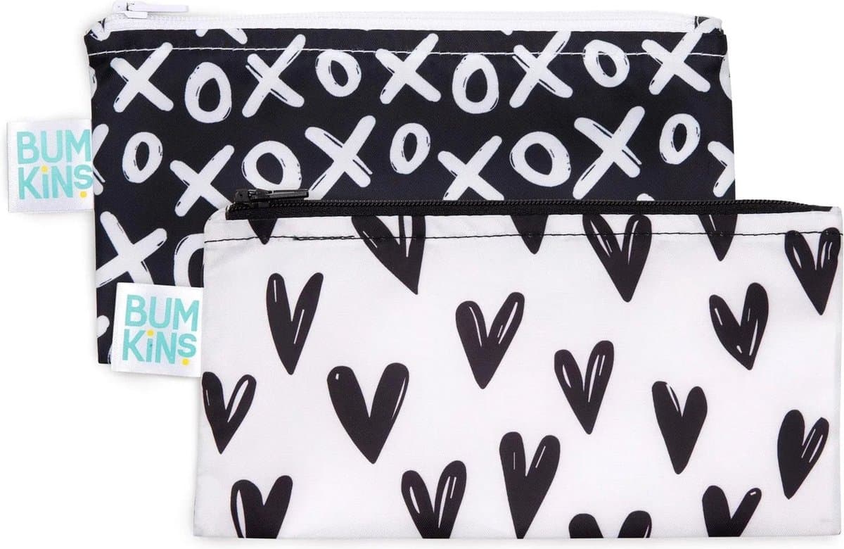 Bumkins - Herbruikbaar snackzakje - Small (2 stuks) - XOXO & Hartjes