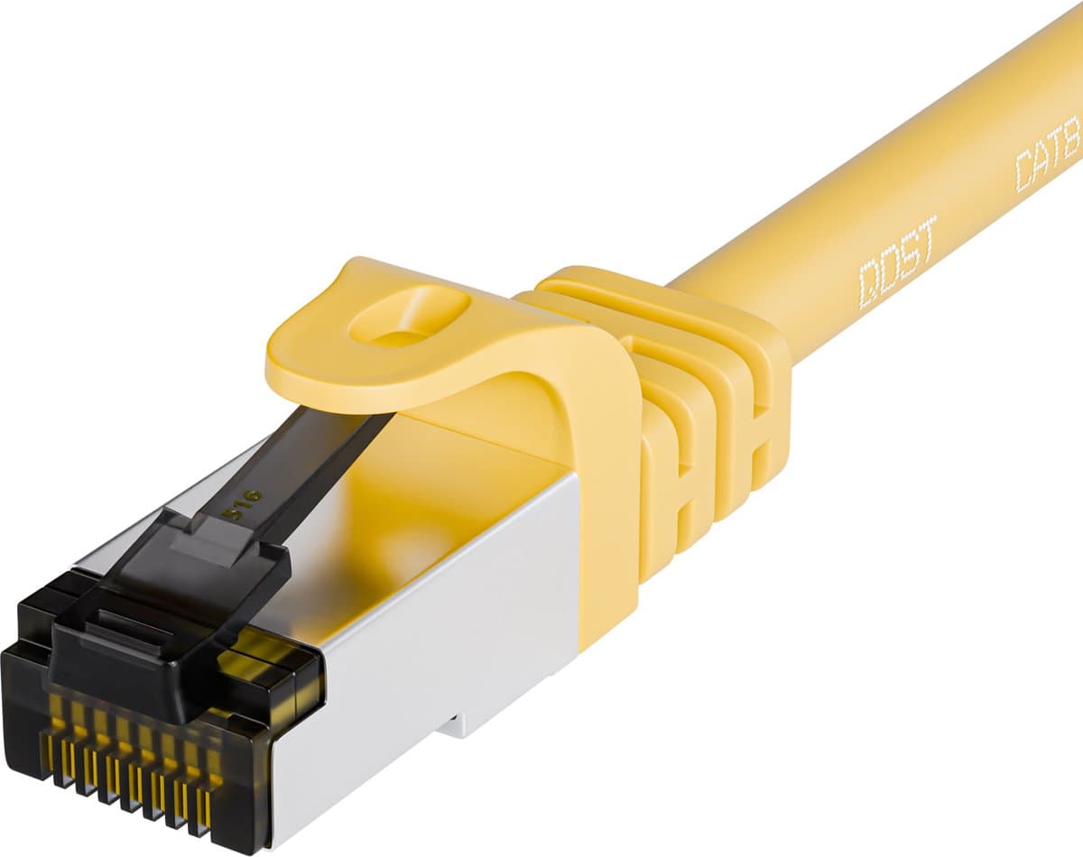 Qost - Patchkabel SFTP CAT8.1 - LSZH 2000MHz - Geel - 2 meter- Met RJ45 Connectoren - Netwerkkabel / Internetkabel