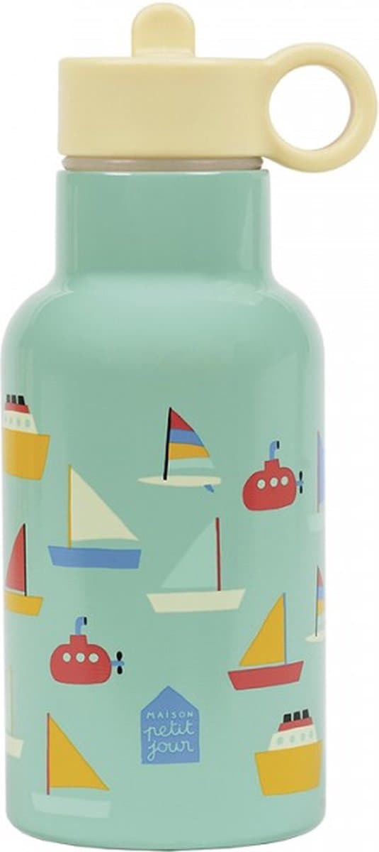 Drinkfles Metaal schepen 18.5/7 cm