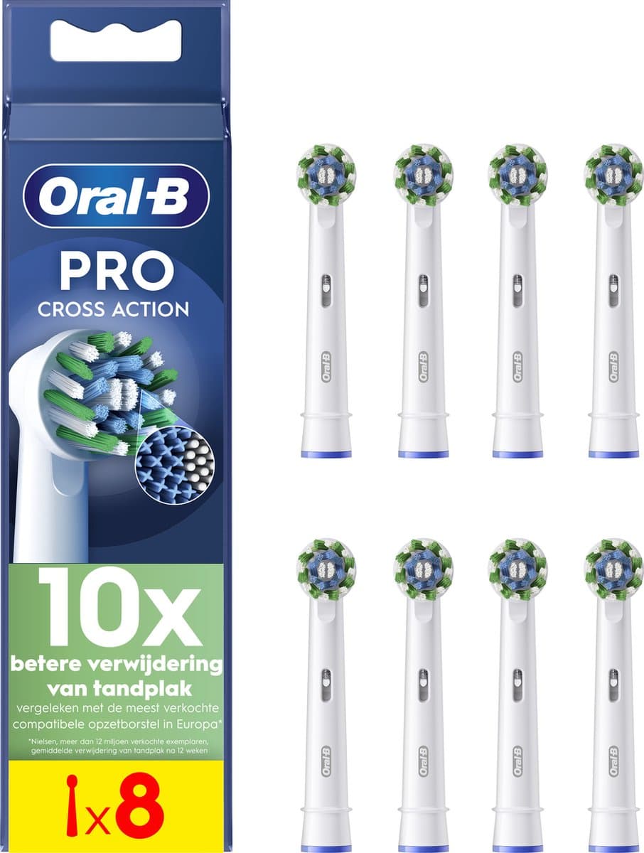 Oral-B Pro Cross Action Wit (8 stuks)