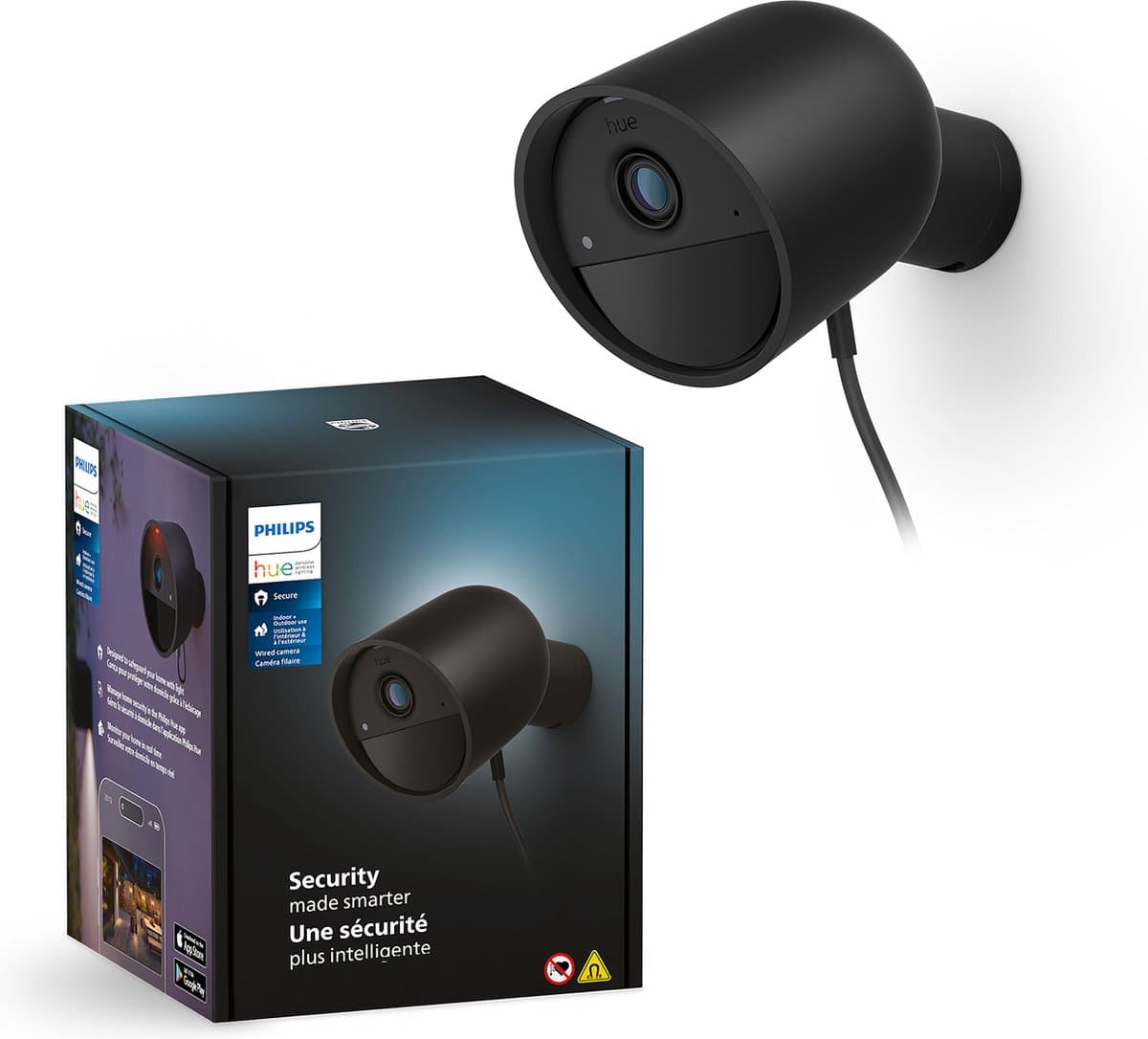 Hue Secure bedrade beveiligingscamera Zwart