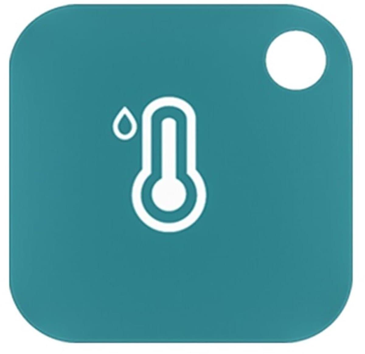 Temperatuursensor Monitor - Draadloze Thermometer - Realtime Metingen - App Meldingen - 40x40x16mm - Wit