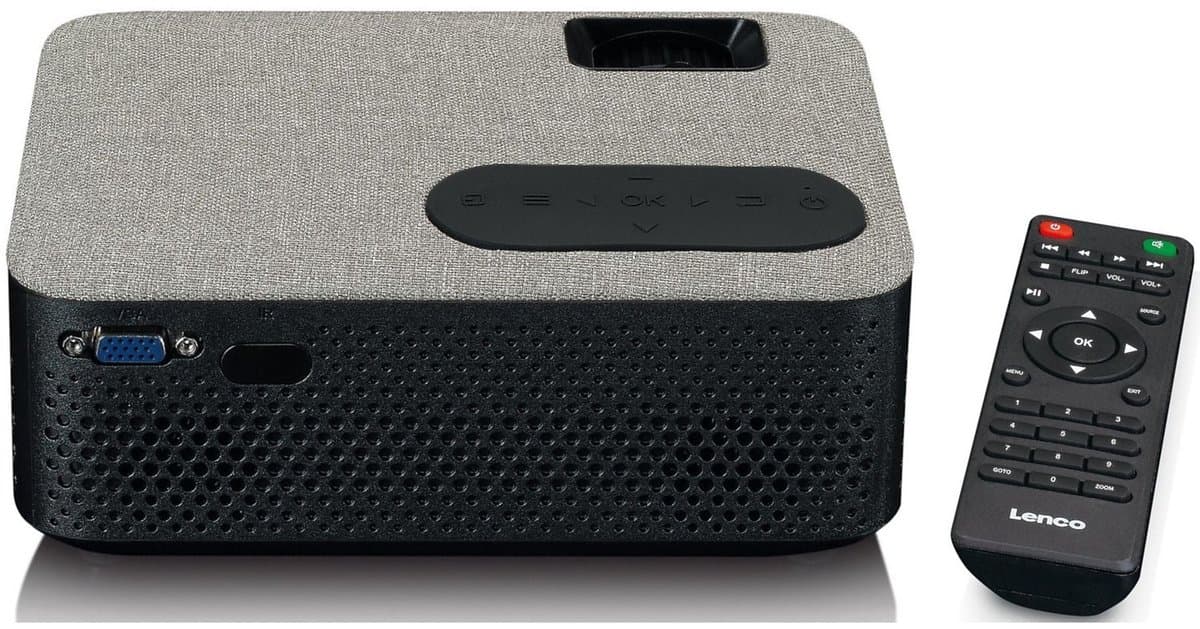 LENCO LPJ-700BKGY UK - LCD projector met Bluetooth®