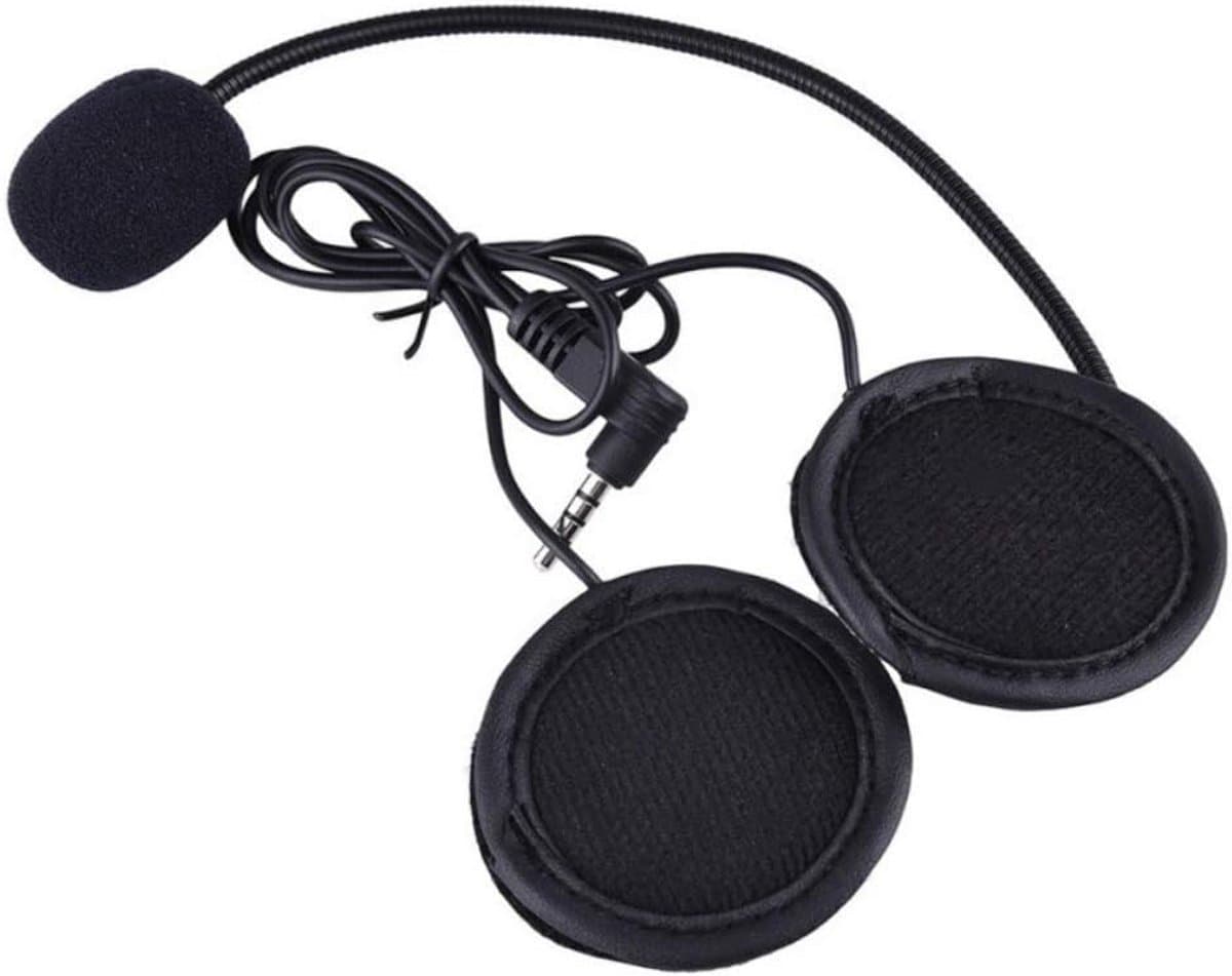 Helmset Microfoon - Oortjes en Mic - Motor Communicatie - Universele Aansluiting - 4.4 cm Speaker - Wit Grijs