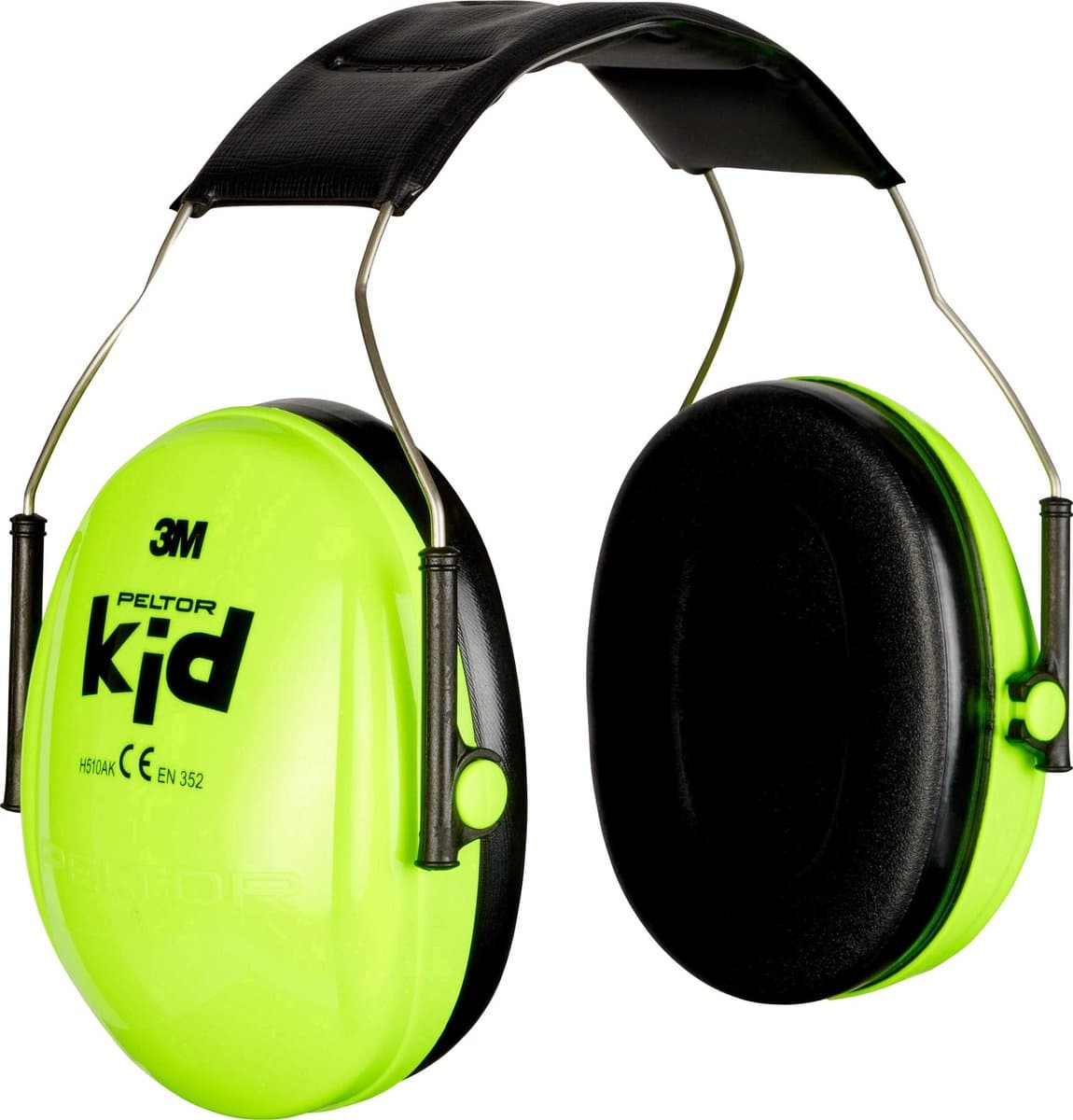 Peltor Kid - gehoorbescherming voor kinderen - SNR 27 dB - neon groen