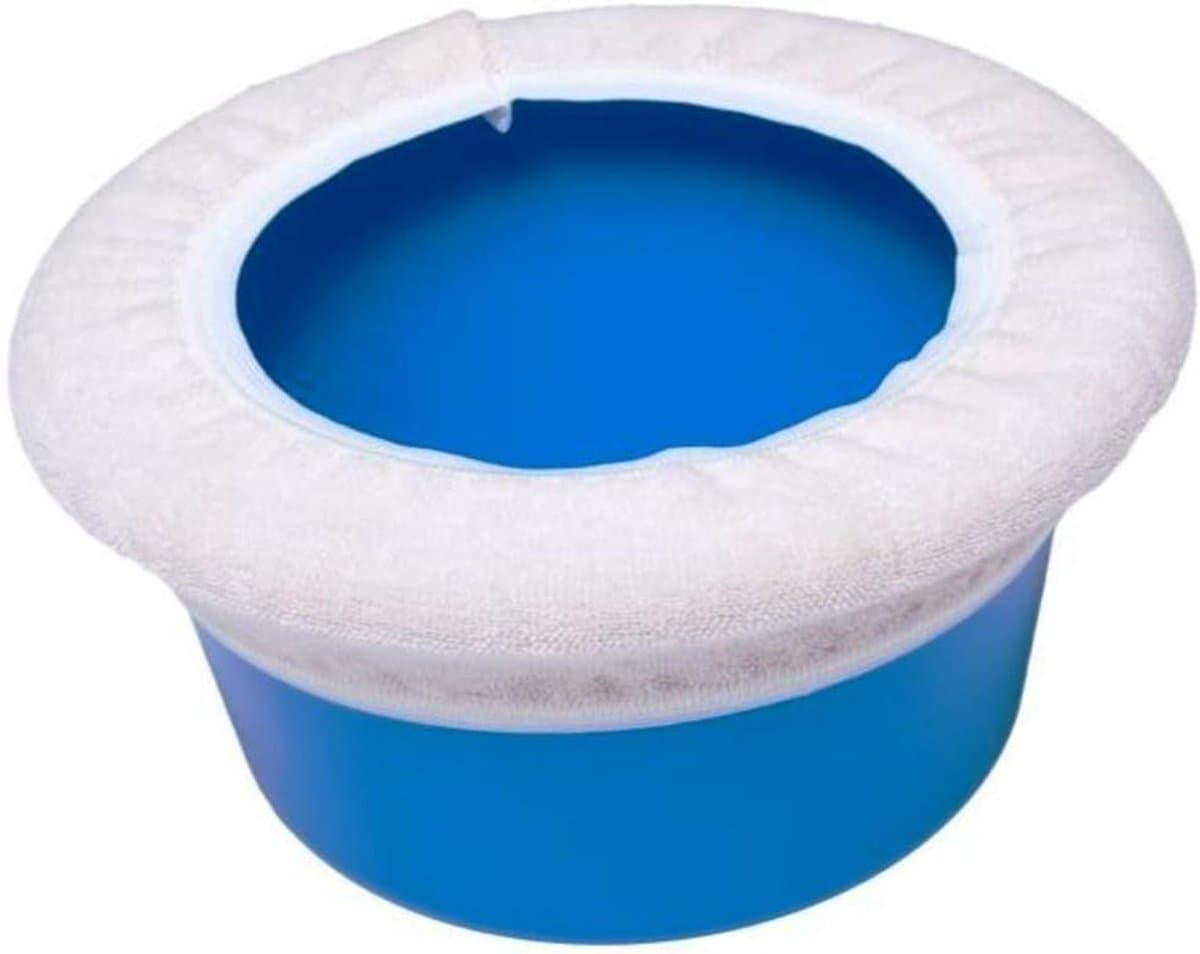 Potty Covers - Potty Baskets - Potty Training - Organic Cotton Terry - Set van 3 - Blauw
