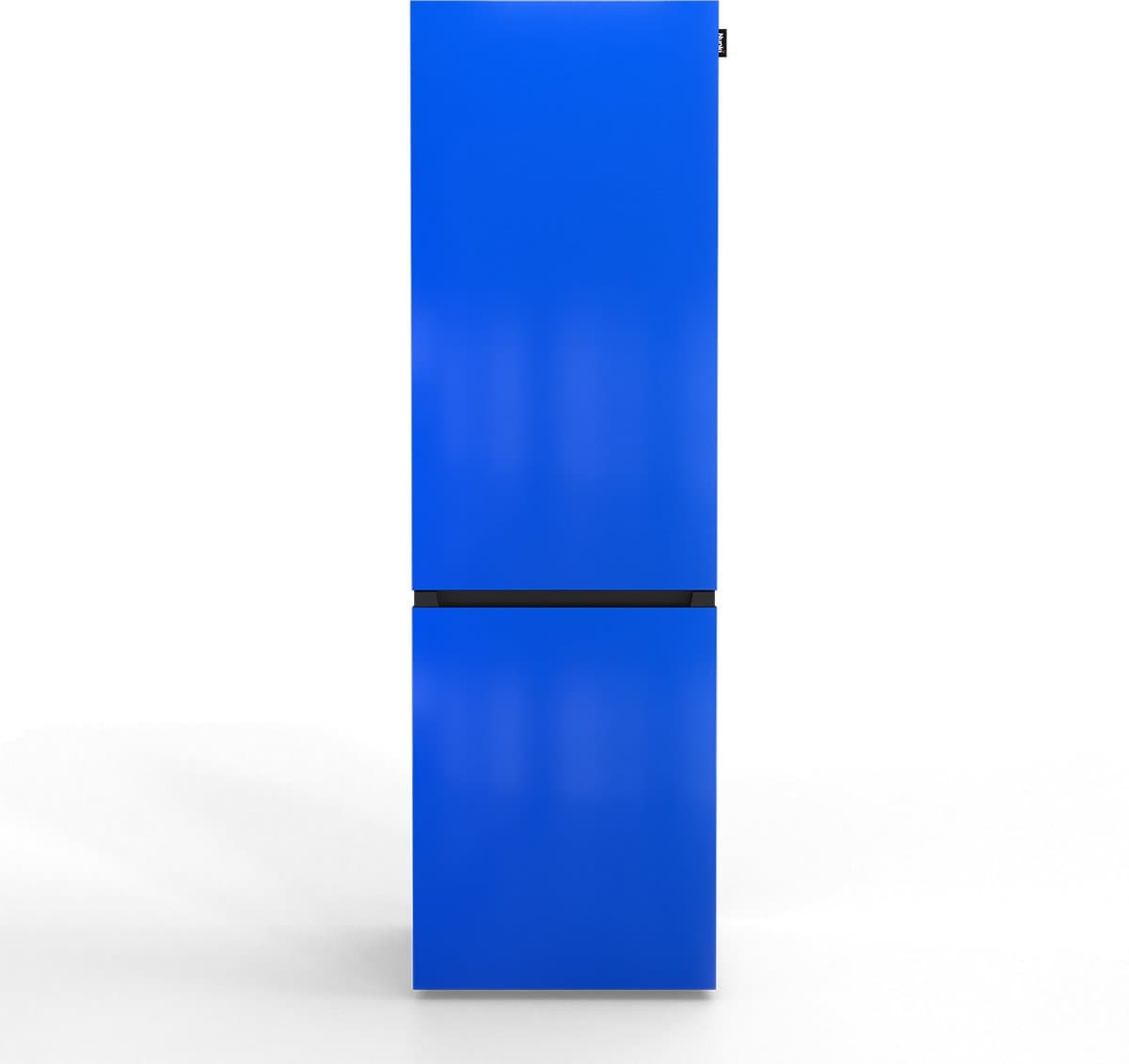 NUNKI LARGECOMBI-FBMET Combi Bottom Koelkast, E, 198+66l, Blue Metalic Gloss Front