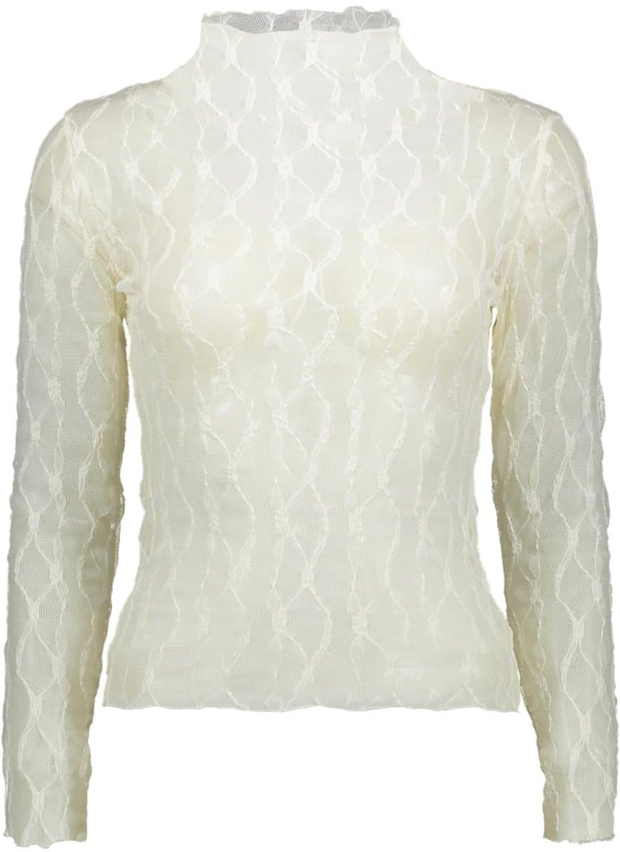 LolaLiza Top T Meshlong1f 02400394 1013 Vanilla White Dames Maat - M