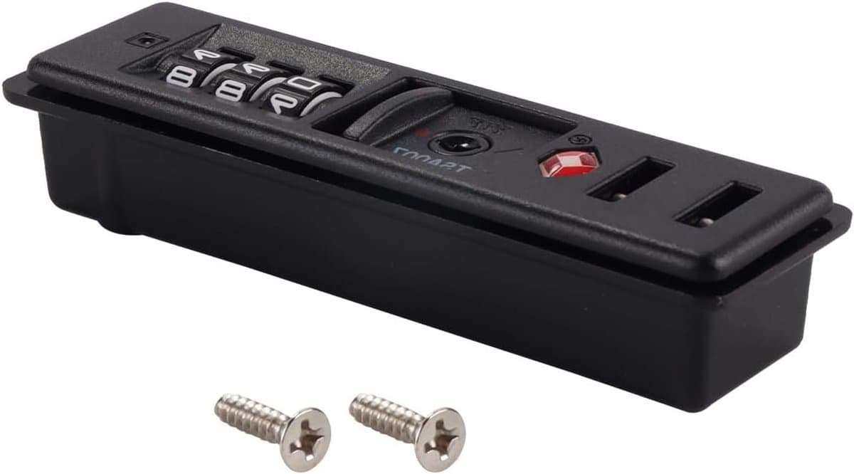 Veiligheidslot voor Bagage met 3 Cijfers - Zelfaanpassend en Meerdere Combinaties voor Reisveiligheid - Zwart Koffer Slot