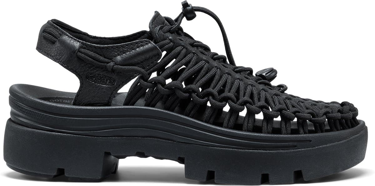 Keen - Uneek PLT Sandalen Black Smooth Lea - Maat 37