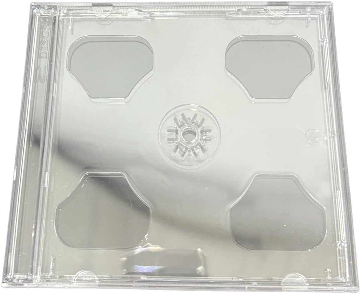 JHUBERS - Dubbele CD DVD Blu-ray Hoezen - 10 Stuks voor Optimale Bescherming - Duurzaam - Transparant - Geschikt voor opslag - Voorzien van stevige...