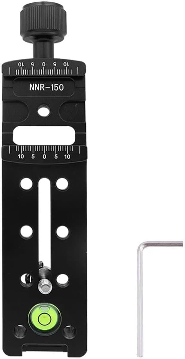 Dailygoods- Camera Stabilisator 150mm - Quick-Release Plaat - Nodal Slide - DSLR Statief - Monopod - Antislipschroeven - Camerarail