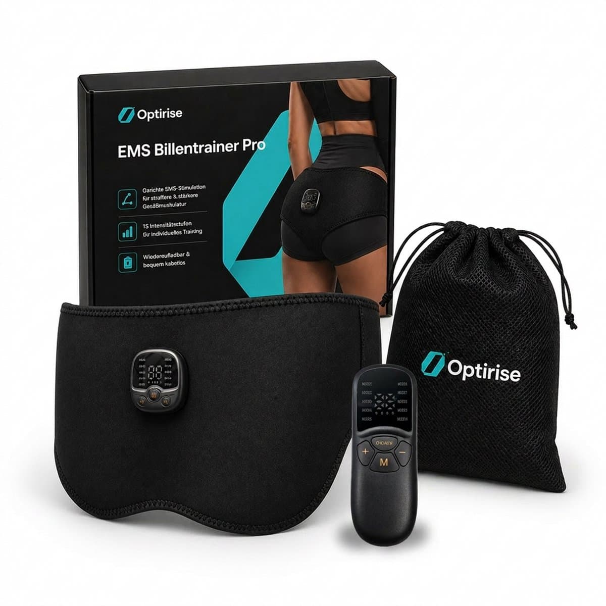 Optirise EMS - Billen Trainer Elektrisch - EMS Trainers Billen - Cellulite Massage Apparaat - Shapewear - Spier Massage Apparaat - Tens - Spierstimulator - Afvallen - Fatburner - USB Oplaadbaar