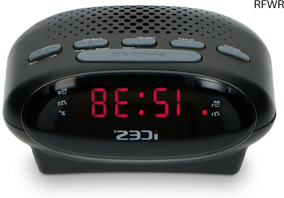 Klokradio met Wekker - Digitale Radio - Ochtend Routine - Dubbele Alarmtijden - 0.6 Inch Display - Zwart