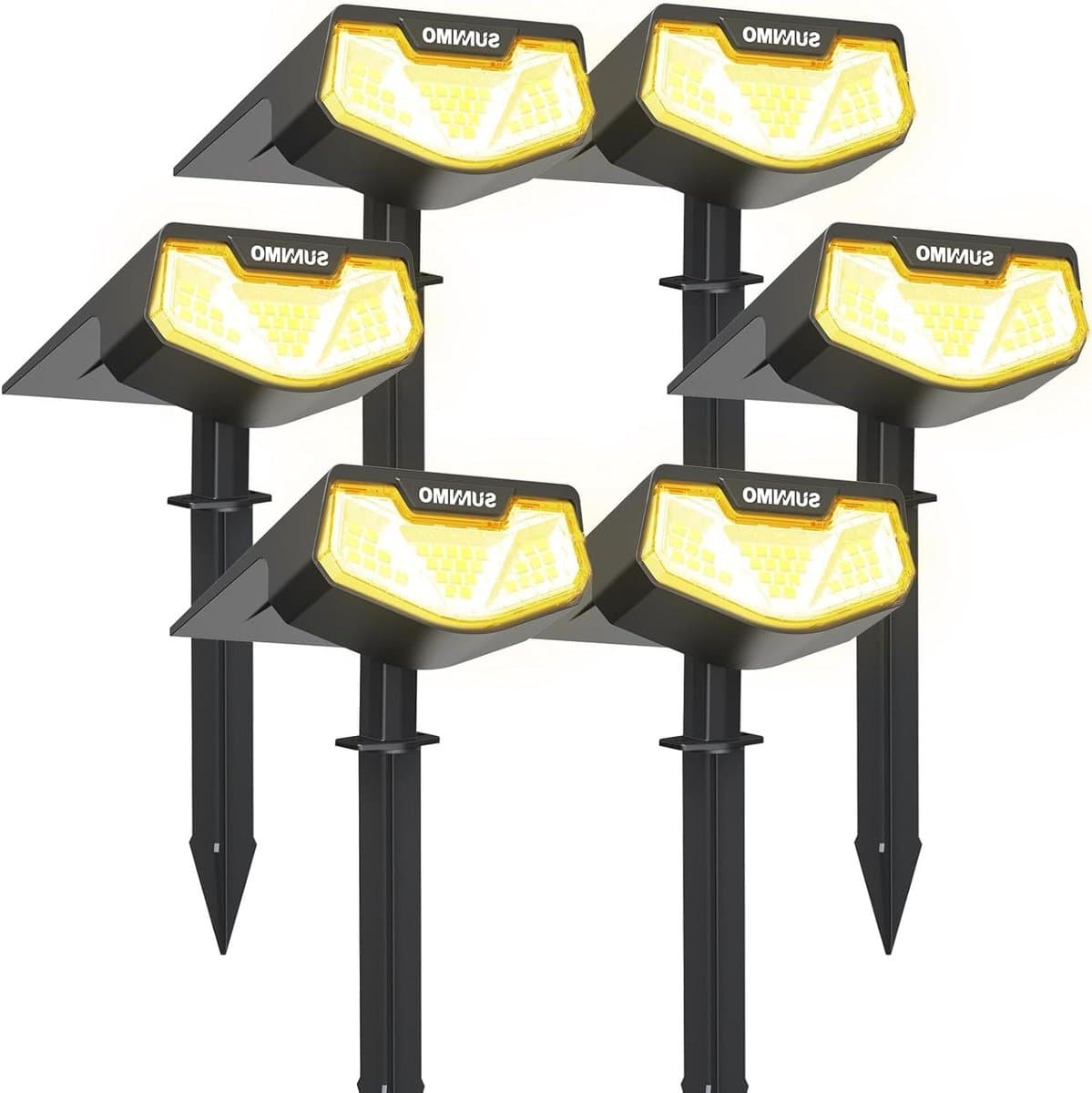 Zonnelampen voor buiten - Tuinverlichting - Pad Verlichten - 3 Verlichtingsmodi - 6 Stuks - Warmwit