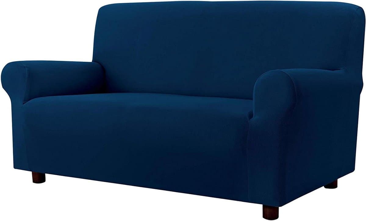 Bankovertrekken - Meubelhoezen - Meubels beschermen - Bi-elastisch - 2 plaatsen - Donkerblauw