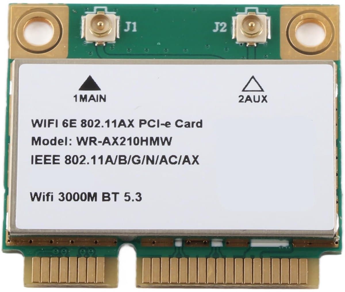 Dailygoody - Draadloze Netwerkkaart - WiFi 6E - Triple Band Snelheid - Mini PCIe Formaat - Bluetooth 5.2 - Voor Windows 10 - Upgrade Voor Laptop